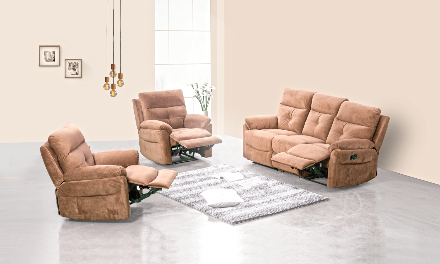 Piyestra Victoria Recliner Set