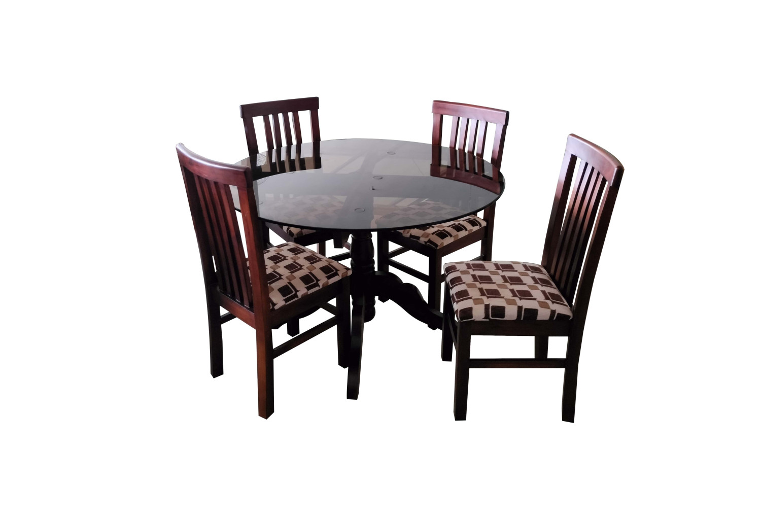 VK Hopton Model Wood 4 Seater Dining Set