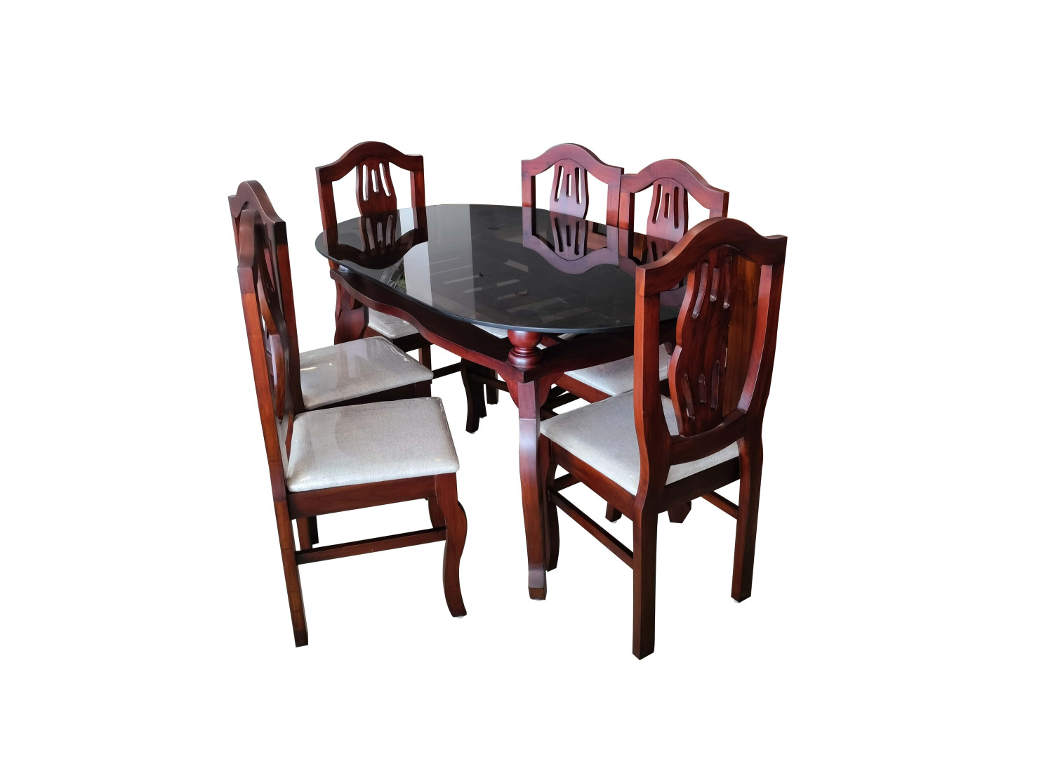 Marine Model wood 6 seater Dining set