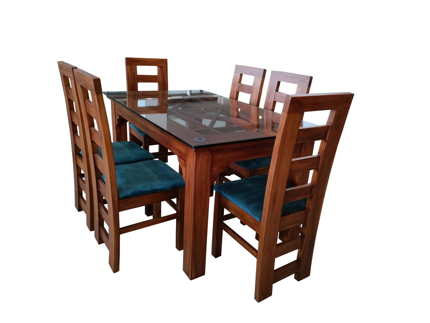 VK Belmont wood 6 Seater Dinning set