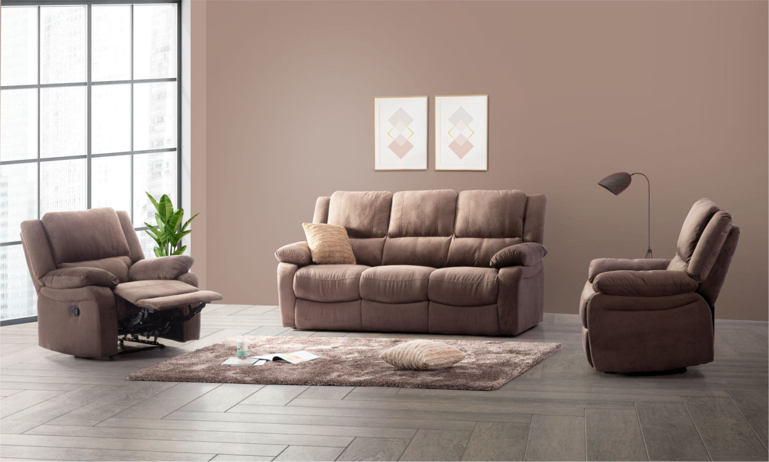 Piyestra Murphy Recliner Set